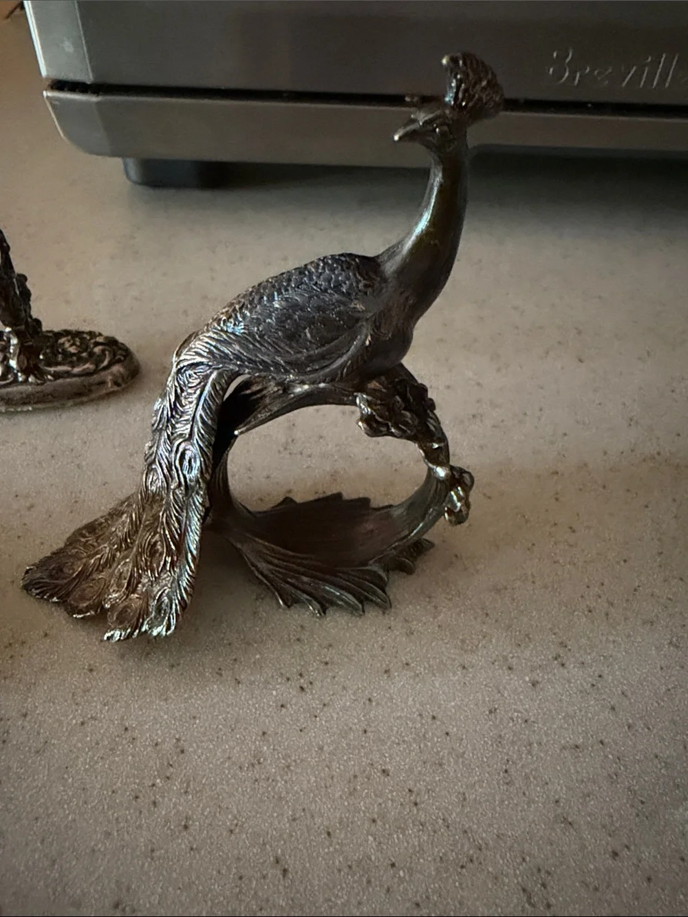 Antique-Style Silver Decorative Napkin Rings Set